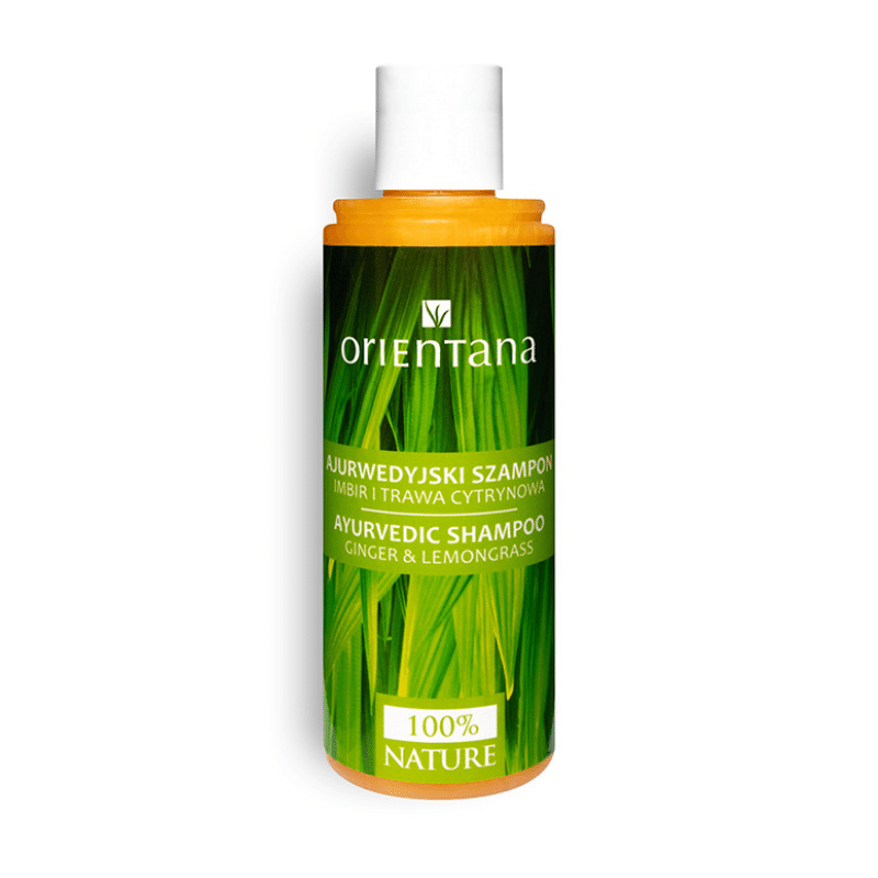Orientana Ajurwedyjski szampon do włosów imbir i trawa cytrynowa 210ml